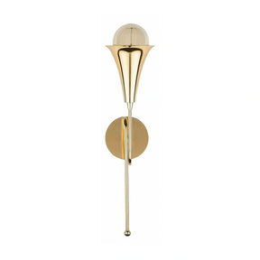 Aplica 3051, metal, auriu, 13×15×52 cm