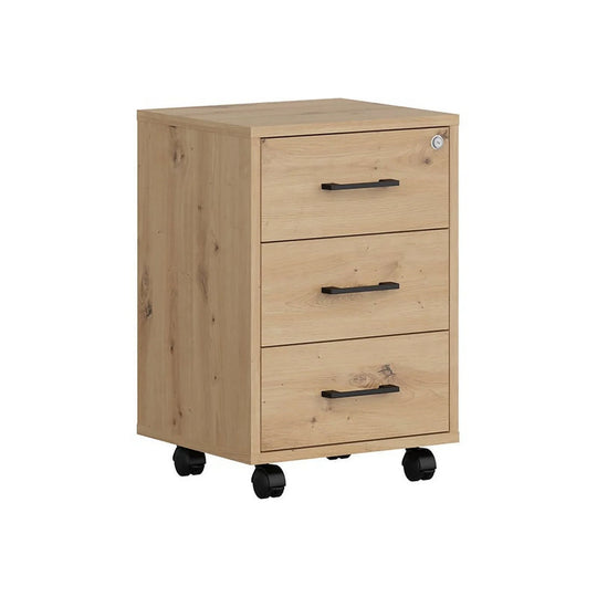 Comoda SPACE OFFICE, stejar artisan, PAL laminat, 42x37x63 cm