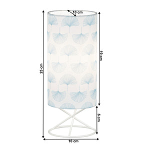 Lampa AVAM, alb, material textil/metal, 10x10x6 cm