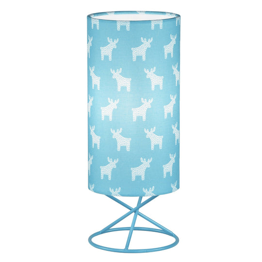 Lampa AVAM, albastru, material textil/metal, 10x10x6 cm