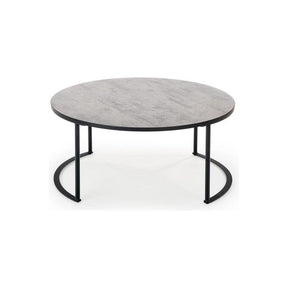 Masuta de cafea MACAO, gri/negru, 80x36 cm