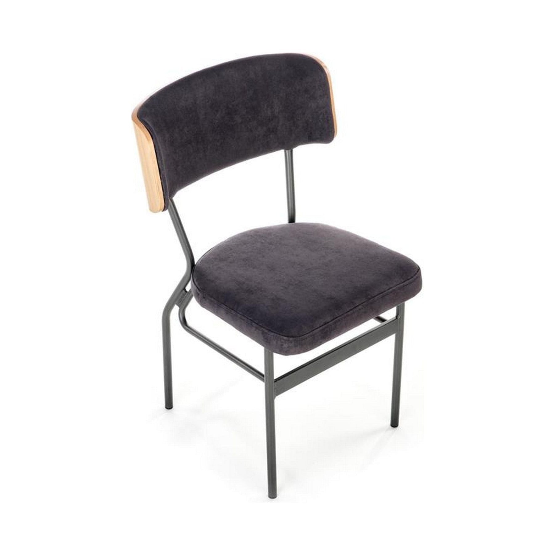 Scaun SMART KR, stejar/gri antracit, otel, 50x53x82 cm