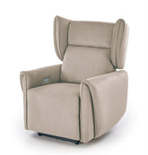 Fotoliu recliner GELATO, bej, stofa clasica, 83x91/161x95/109 cm