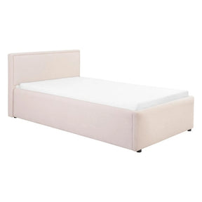 Cadru pat NEDIN 90x200, stofa clasica bej - Maya 03