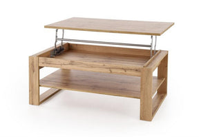 Masuta cafea BETTY, stejar artisan, PAL laminat, 120x65/92x50/72 cm