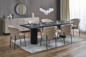 Masa extensibila BOLERO, negru, 160/250x90x78 cm