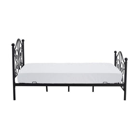Pat PANAMA 120, negru, cadru metalic, 124x209x93 cm