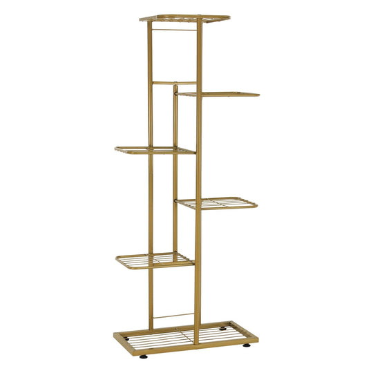 Suport de flori BAMIR TIP 3, auriu, metal, 43.5x22x108 cm