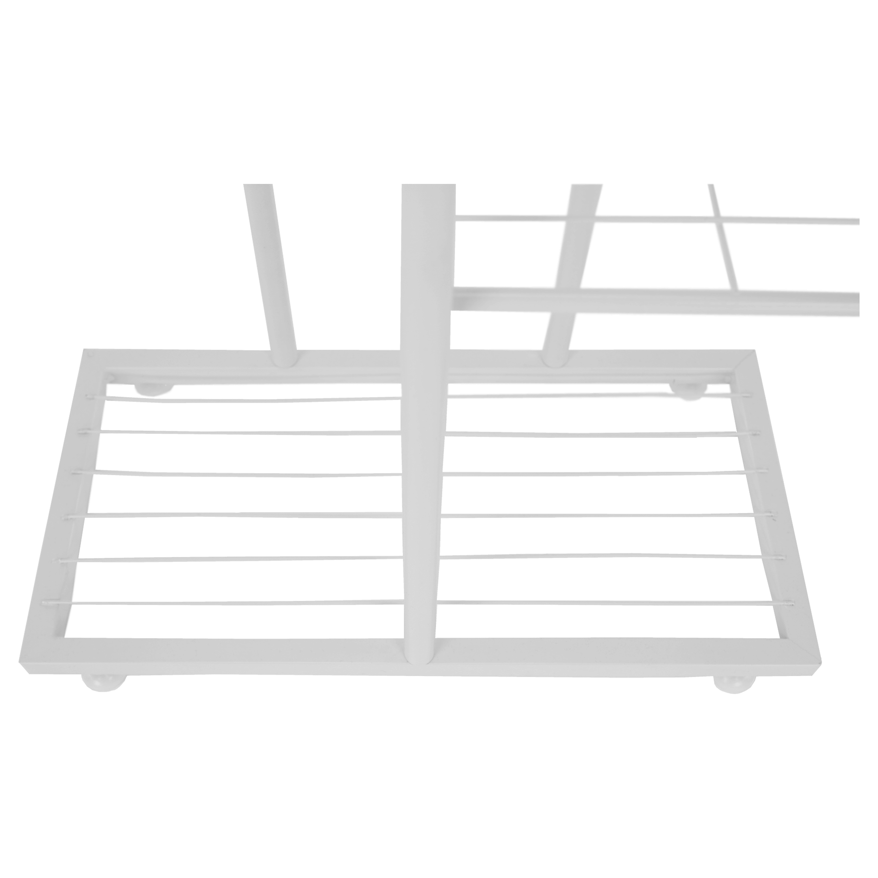 Suport pentru flori BAMIR TIP 2, alb, metal, 43x22x126 cm