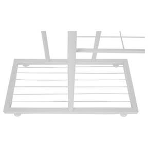 Suport pentru flori BAMIR TIP 2, alb, metal, 43x22x126 cm