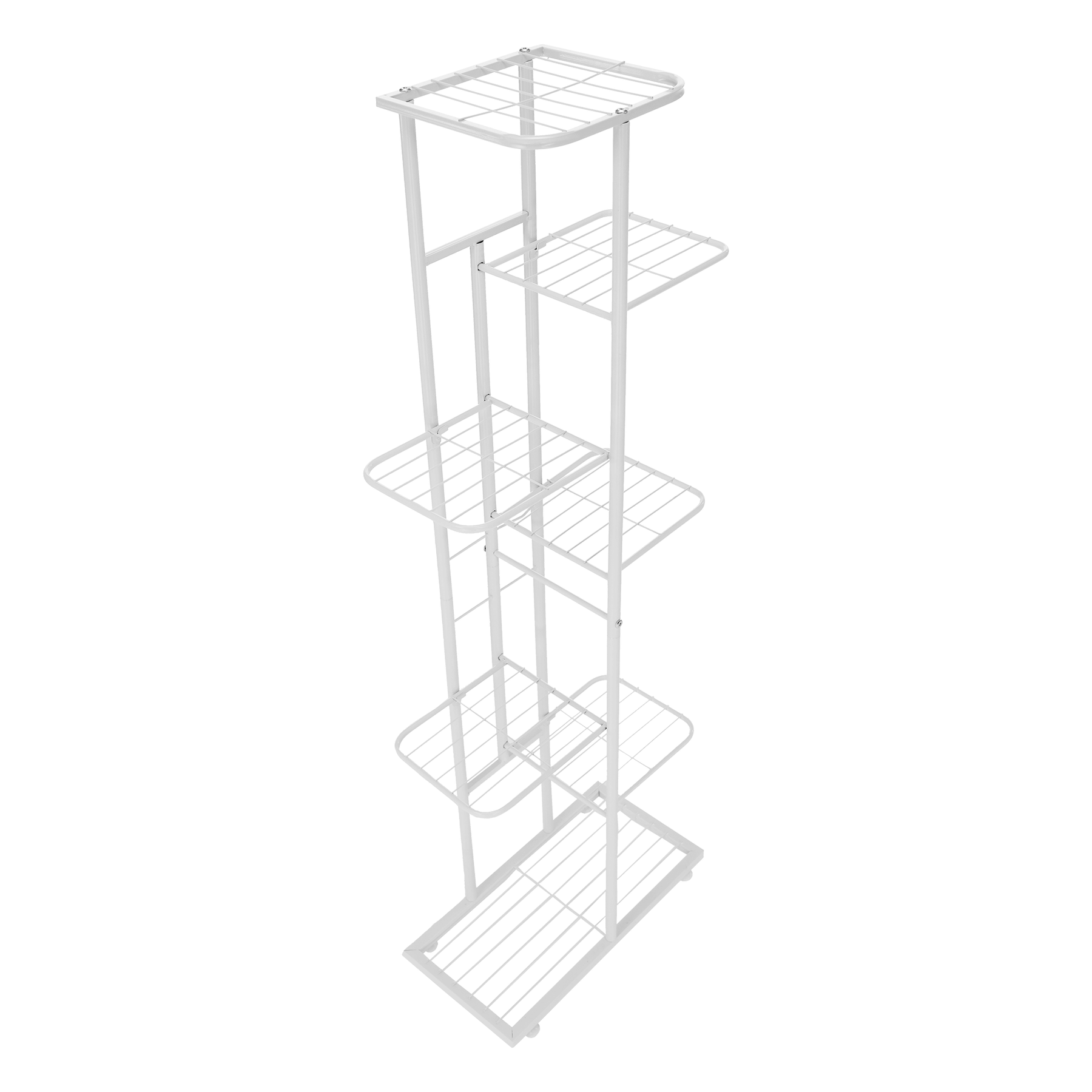 Suport pentru flori BAMIR TIP 2, alb, metal, 43x22x126 cm