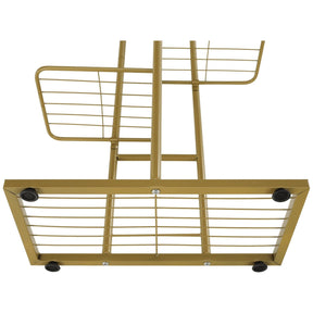 Suport de flori BAMIR TIP 3, auriu, metal, 43.5x22x108 cm