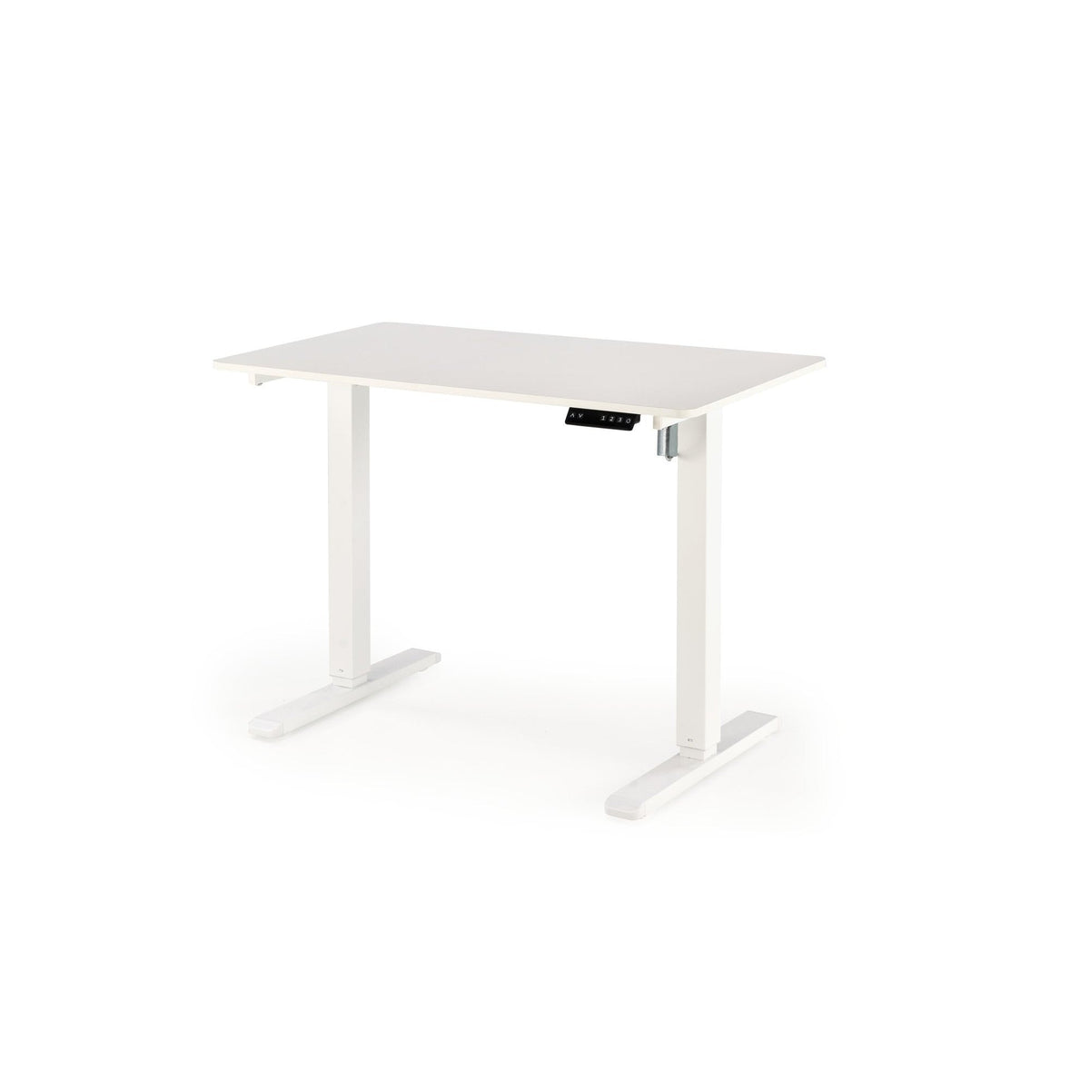 Birou B53, alb, PAL melaminat/metal, cu functie de reglare a inaltimii, 105x56x73/118 cm