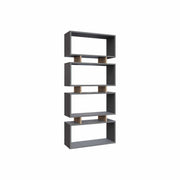 Biblioteca AMSTERDAM OCN-34646, gri antracit/stejar