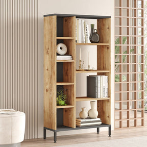 Biblioteca AMSTERDAM OCN-34653, stejar gri/gri