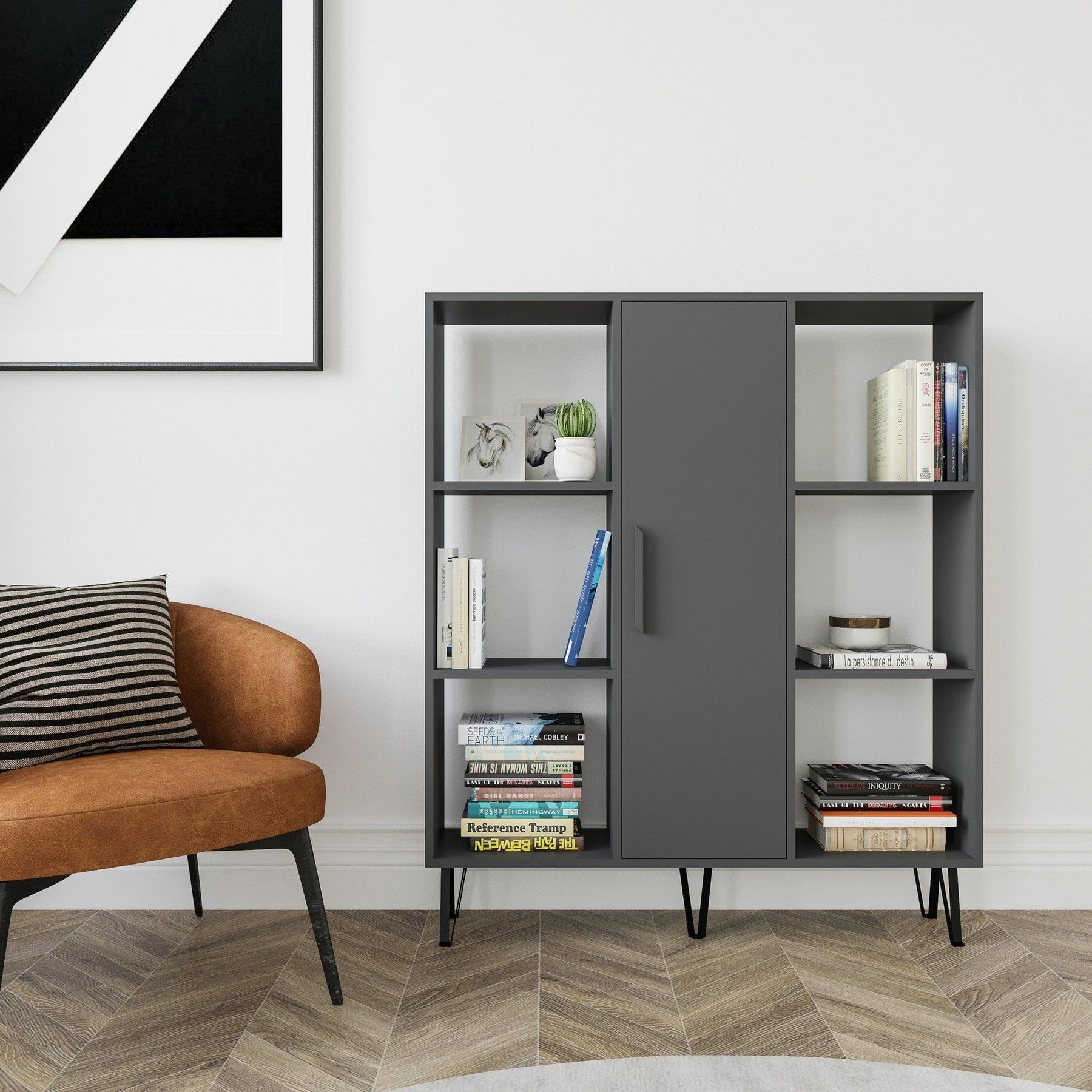 Biblioteca AMSTERDAM OCN-34657, gri antracit