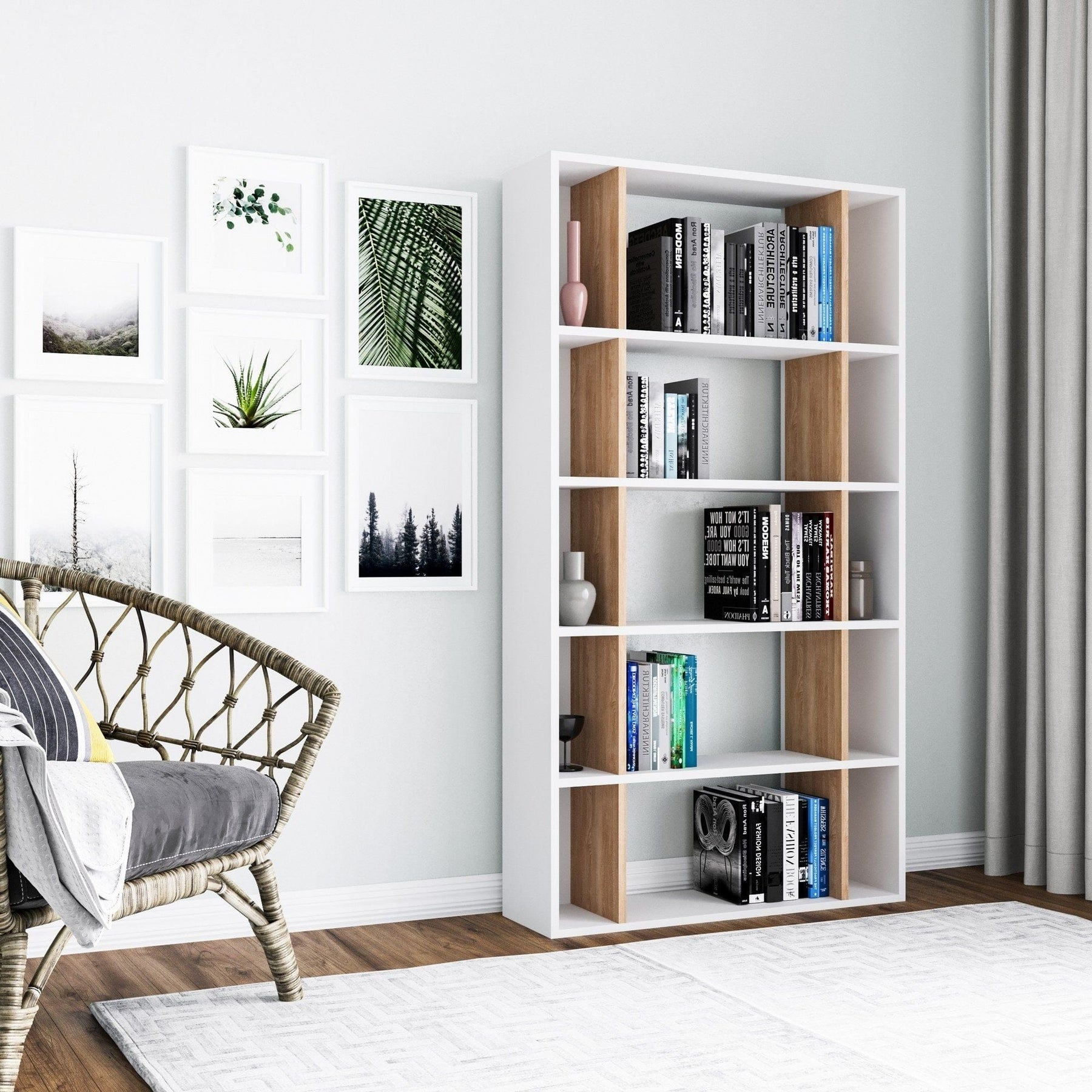 Biblioteca AMSTERDAM OCN-34666, alb/stejar