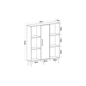 Biblioteca AMSTERDAM OCN-34669, gri/stejar