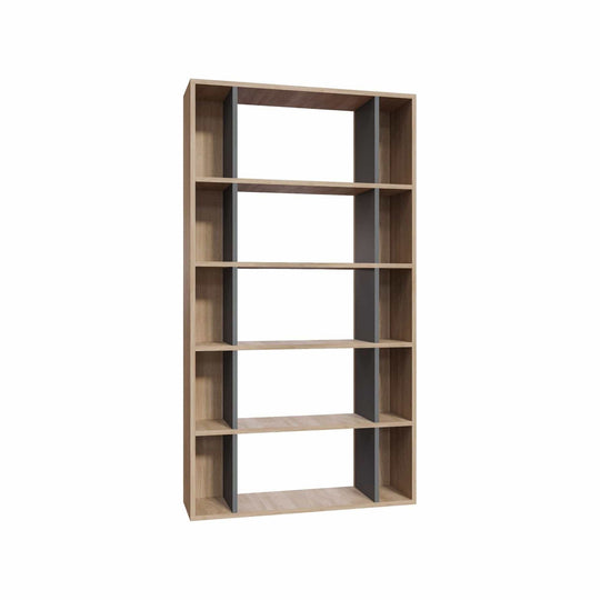 Biblioteca AMSTERDAM OCN-34673, stejar gri/gri