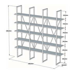 Biblioteca AMSTERDAM OCN-34683, negru