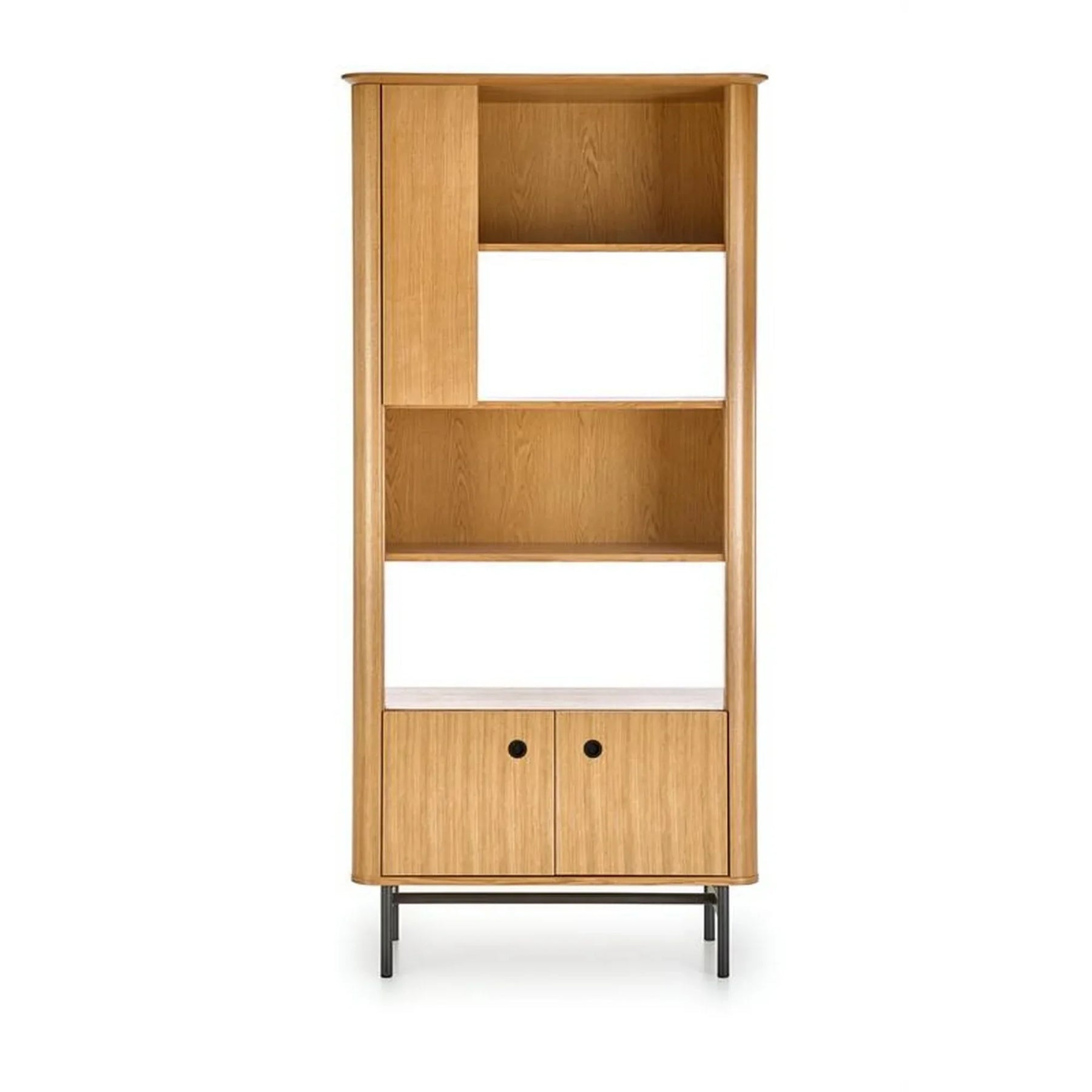 Biblioteca HOUSTON OCN-38261, stejar/negru