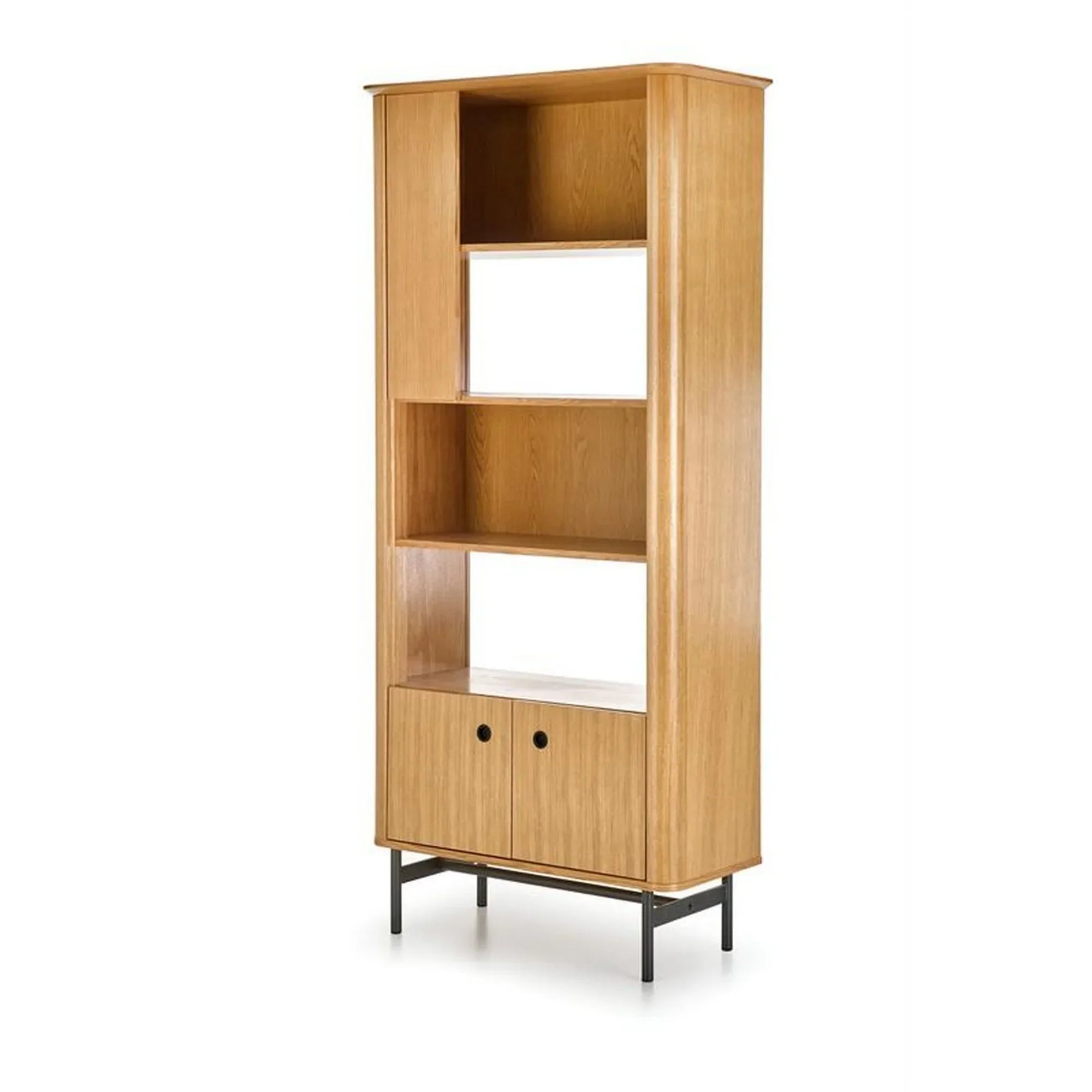 Biblioteca HOUSTON OCN-38261, stejar/negru