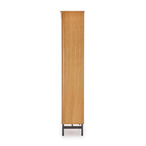 Biblioteca HOUSTON OCN-38261, stejar/negru