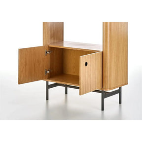 Biblioteca HOUSTON OCN-38261, stejar/negru