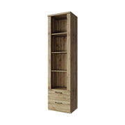 Biblioteca DOORSET, stejar navarra, PAL laminat, 55x41x210 cm