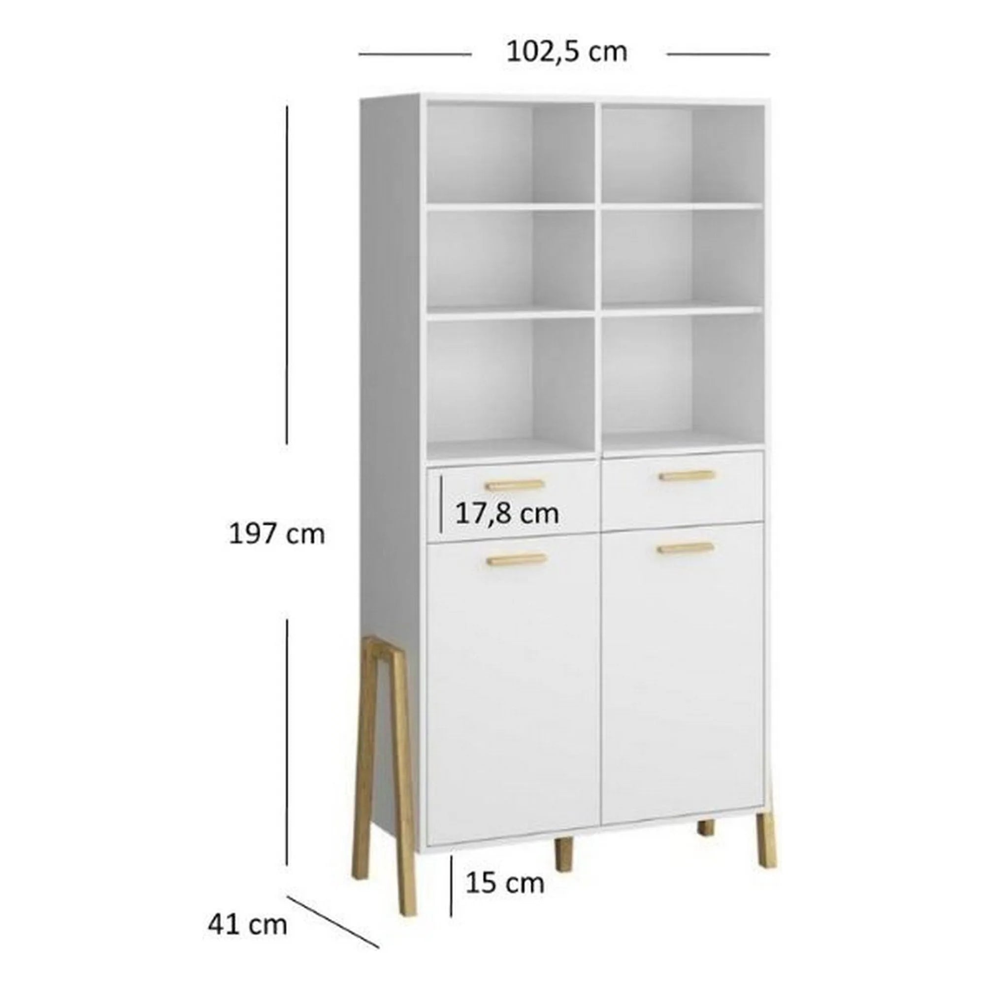 Biblioteca VIENNA OCN-27612, alb