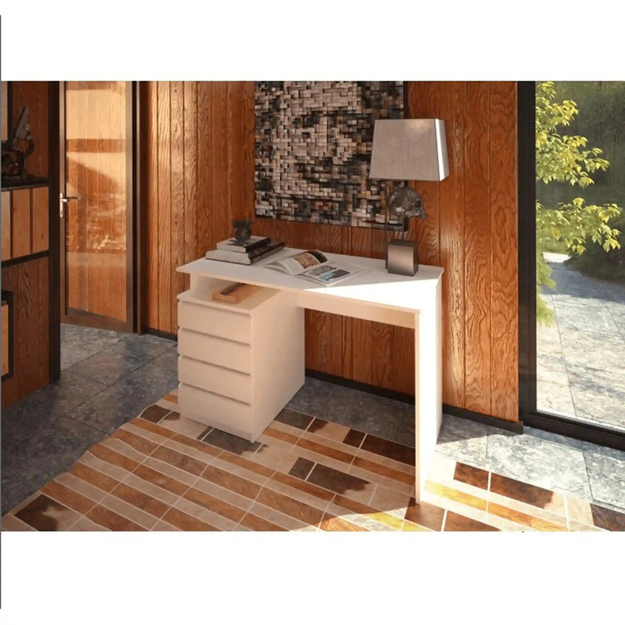 Birou ATHENA OCN-28010, alb