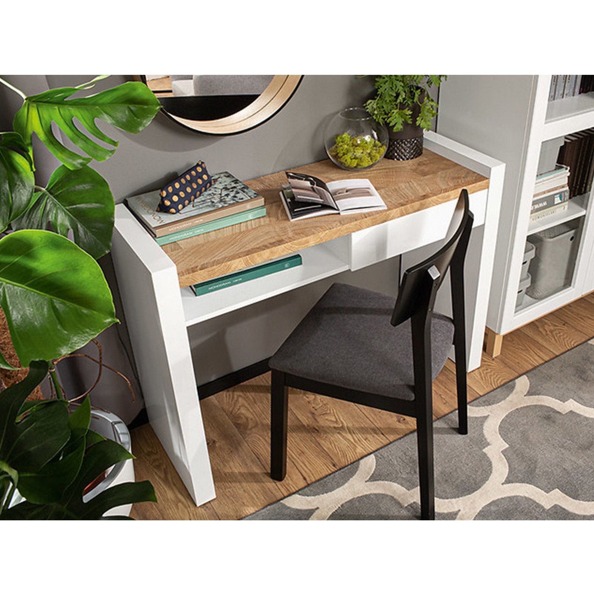 Birou BERGEN OCN-29920, alb/stejar