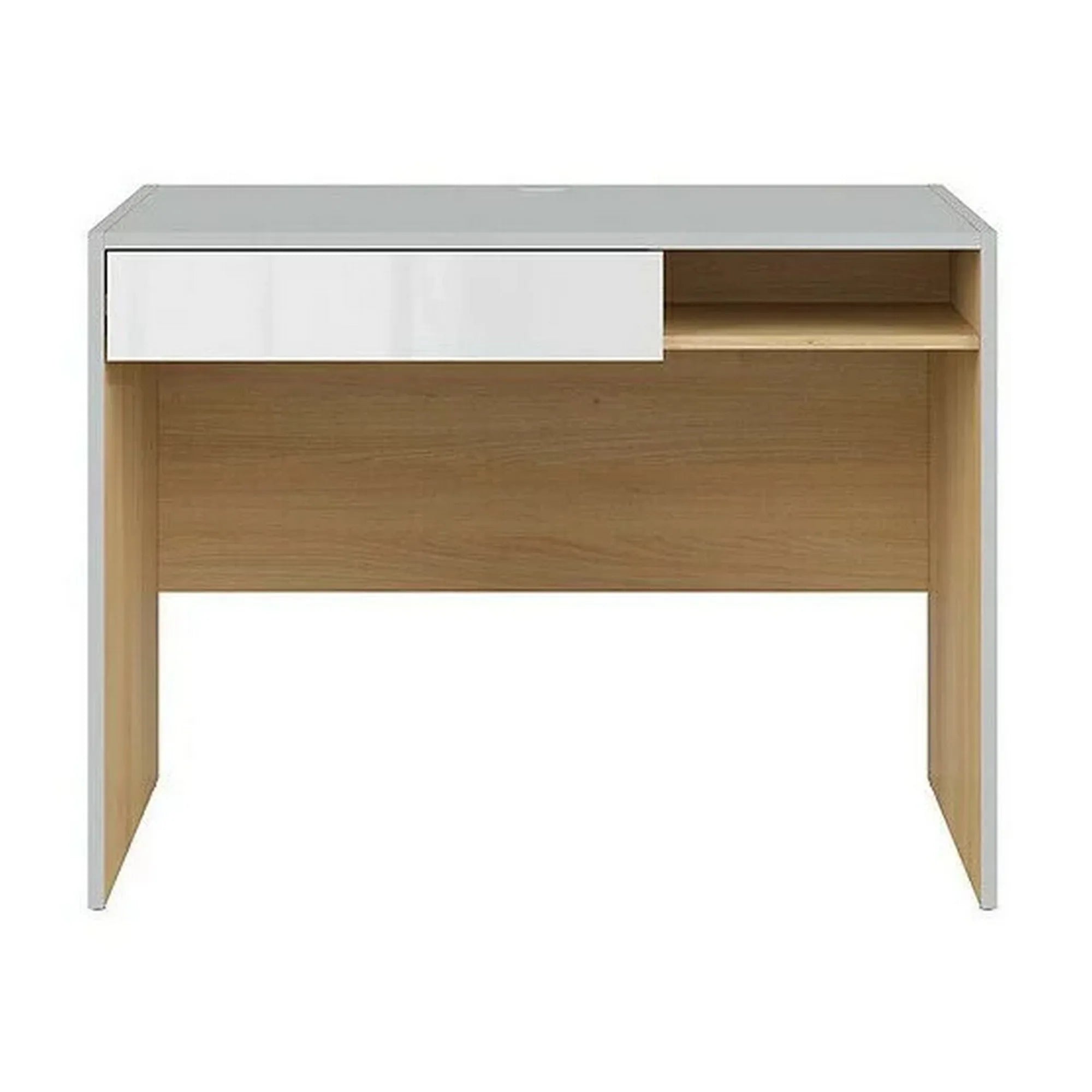 Birou BERGEN OCN-29940, gri deschis/stejar