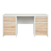 Birou BERGEN OCN-29953, alb/stejar sonoma