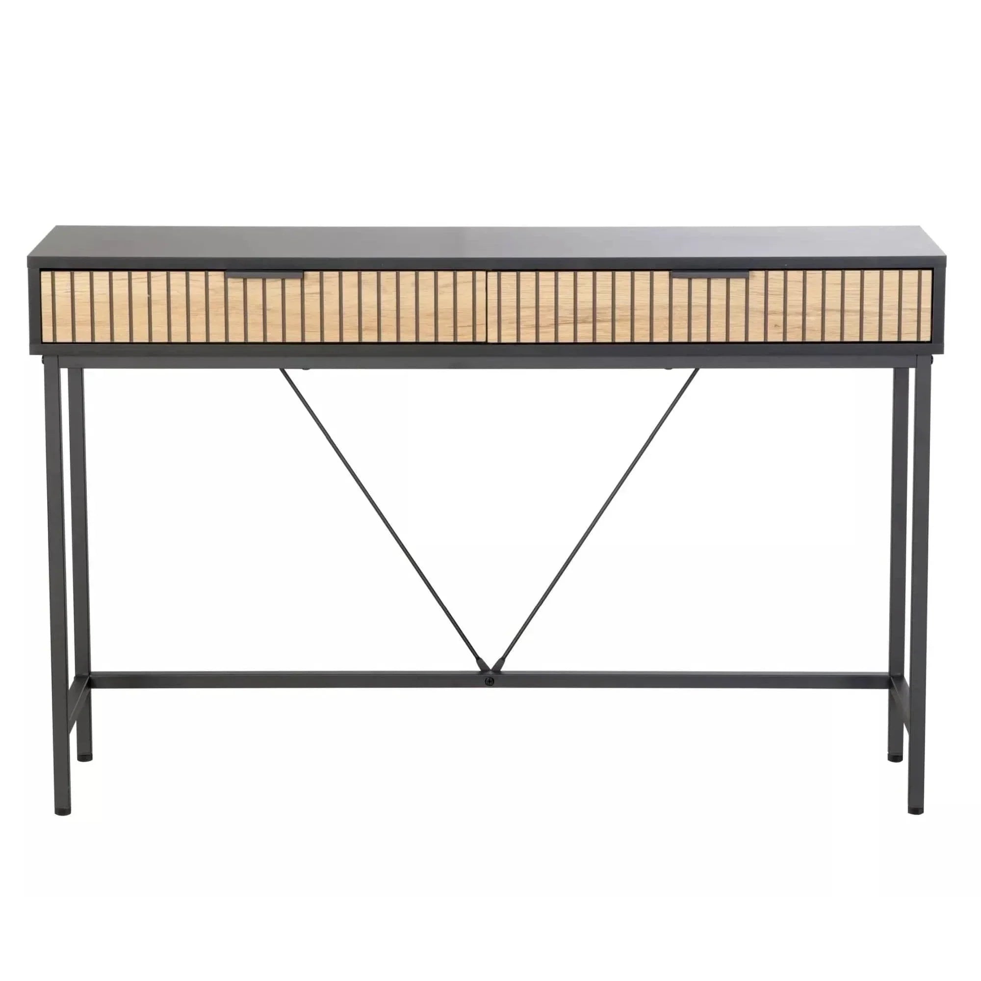 Birou DETROIT OCN-40088, negru mat/stejar