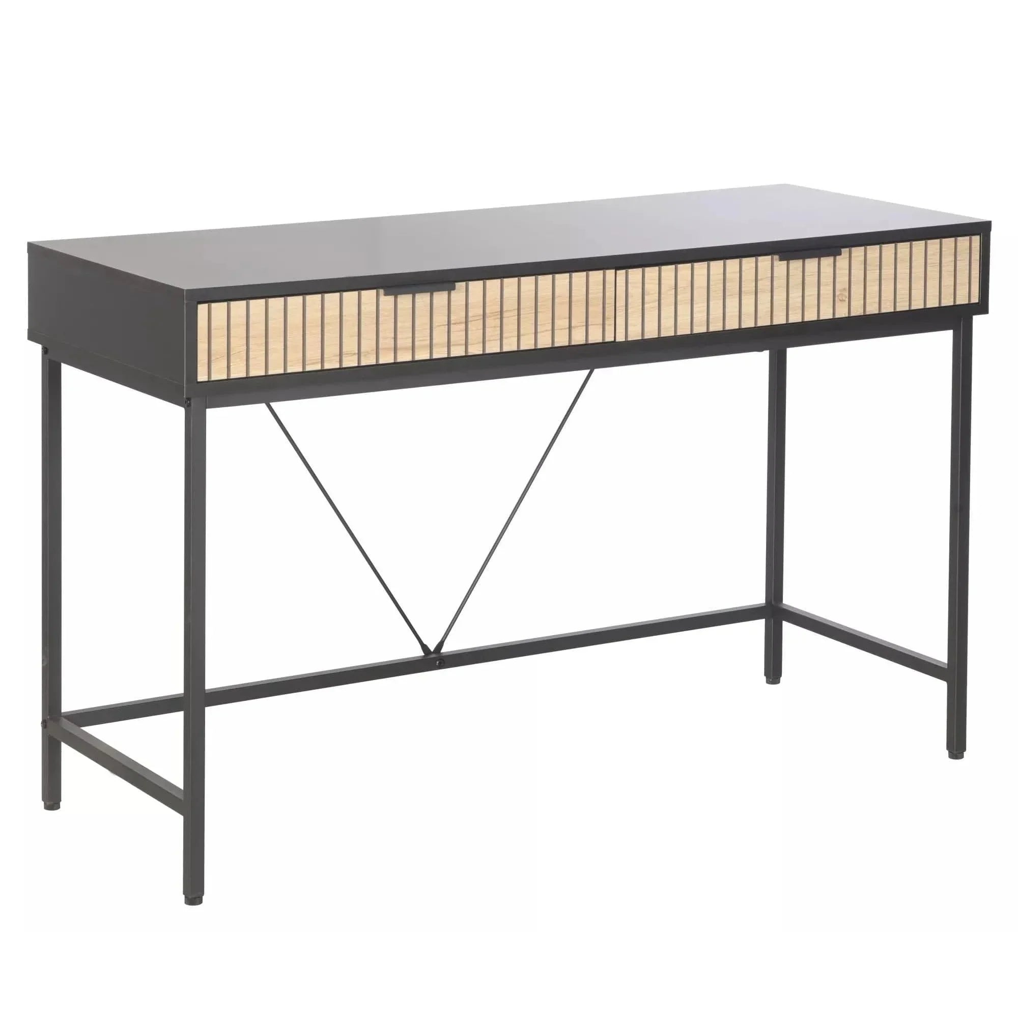 Birou DETROIT OCN-40088, negru mat/stejar