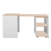 Birou DETROIT OCN-40090, alb/stejar