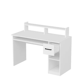 Birou ESLEM, alb, PAL melaminat, 120x55x93 cm