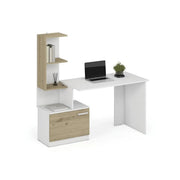 Birou HOUSTON OCN-38218, alb/stejar artisan