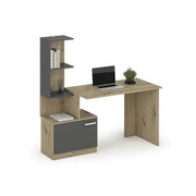 Birou HOUSTON OCN-38219, stejar artisan/ gri grafit