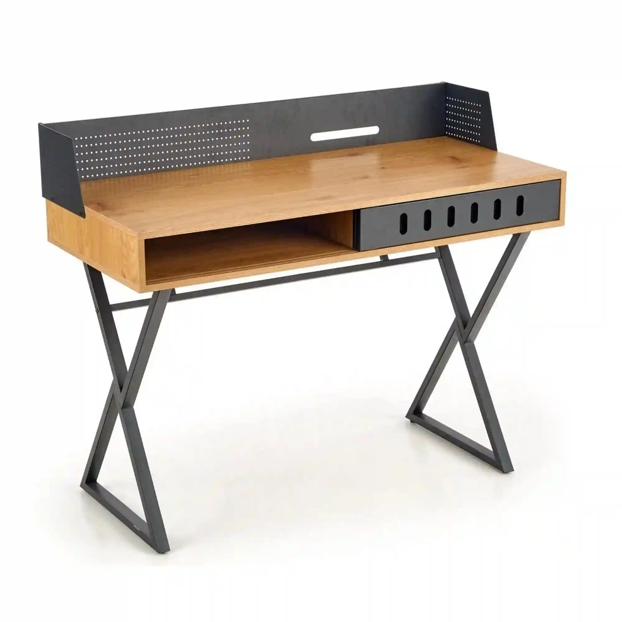 Birou HOUSTON OCN-38220, stejar/negru