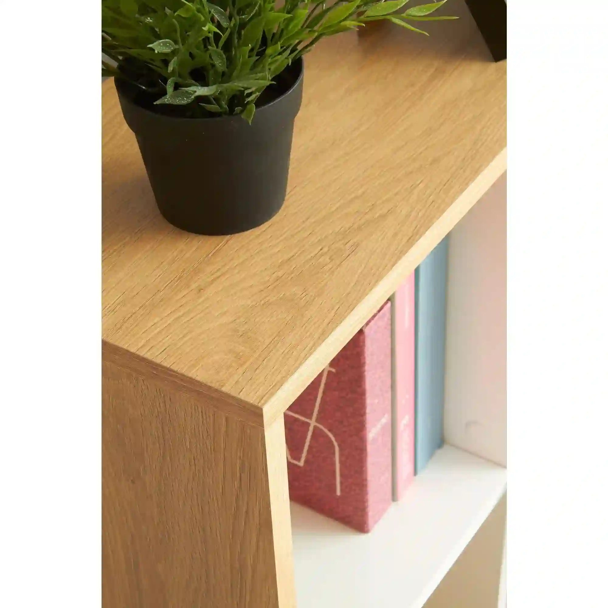 Birou HOUSTON OCN-38227, alb/stejar wotan