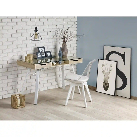 Birou HOUSTON OCN-38243, stejar sonoma/alb