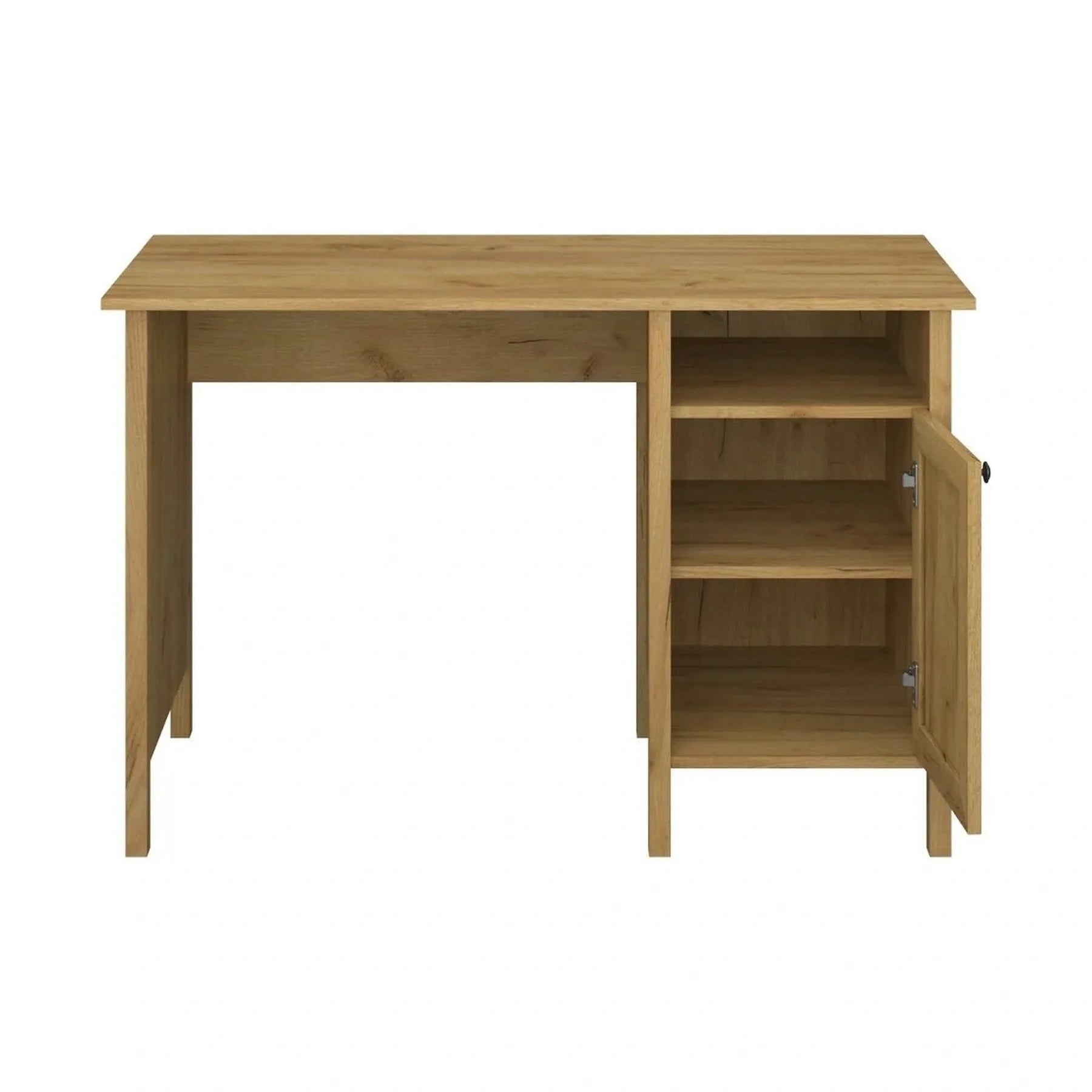 Birou KLARK, PAL laminat/MDF, stejar auriu, 120×60×77 cm