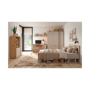 Birou tineret modern BREVAS, PAL, stejar artisan/casmir, 120×60×76.5 cm