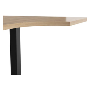 Masa birou SPACE OFFICE, stejar artisan/negru, PAL laminat/metal, pe dreapta, 140x90x76 cm