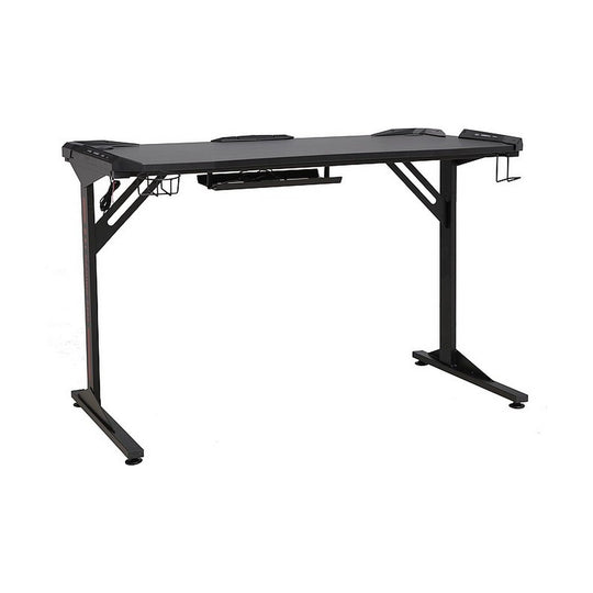 Birou gaming B-216, negru, PAL si metal, 120x60x76 cm