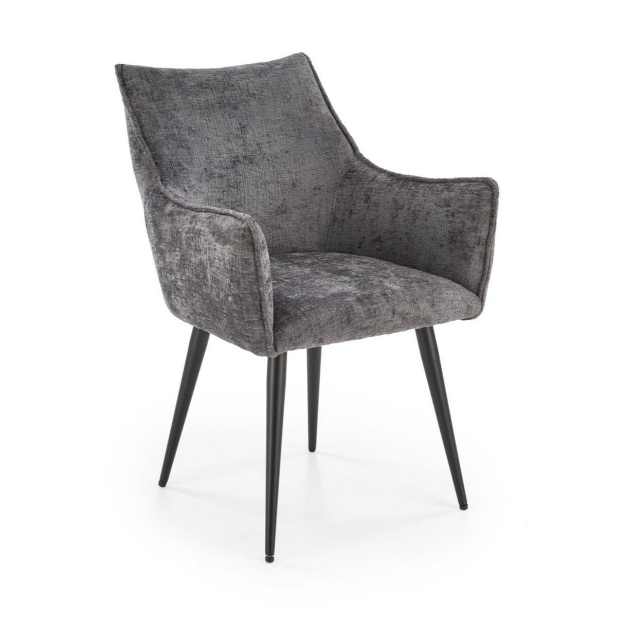 Scaun K559, gri/negru, stofa clasica/metal, 60x59x85 cm