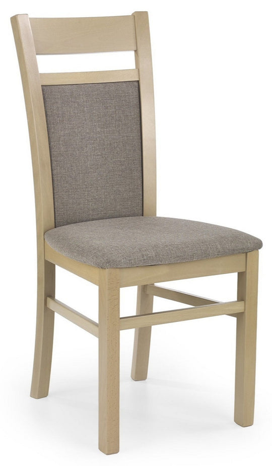 Scaun GERARD 2, gri/stejar sonoma, stofa clasica/lemn de fag, 44x55x97 cm