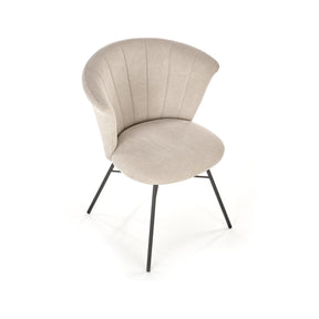 Scaun K459, bej/negru, stofa clasica/otel, 60x59x79 cm